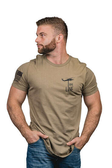 Nine Line Gun Dog short sleeve shirt in coyote brown from front